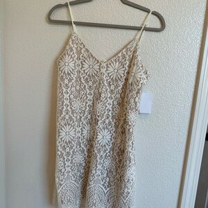 Nordstrom Cream Lace Mini Dress